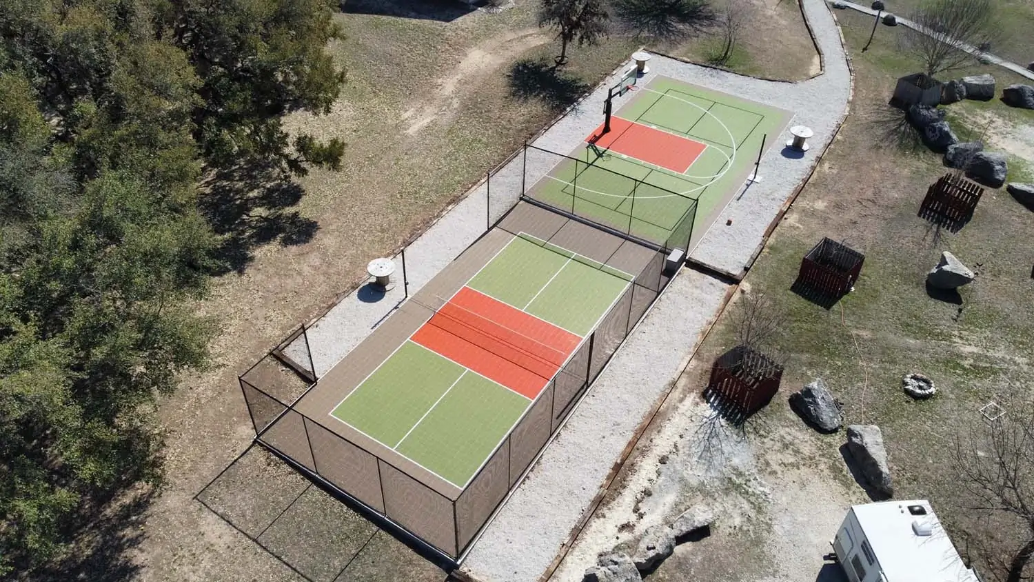 pickleball-gal-15 Commercial pickleball court installation