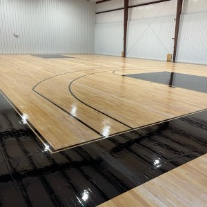 Commercial sport court installation