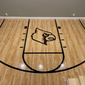 Residential sport court installation