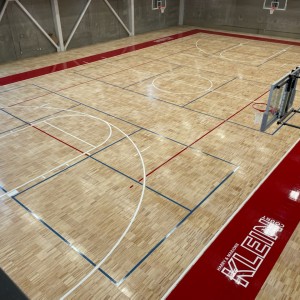 Commercial sport court installation
